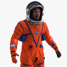 Astronaut in Advanced Crew Escape Suit Rigged 3D model